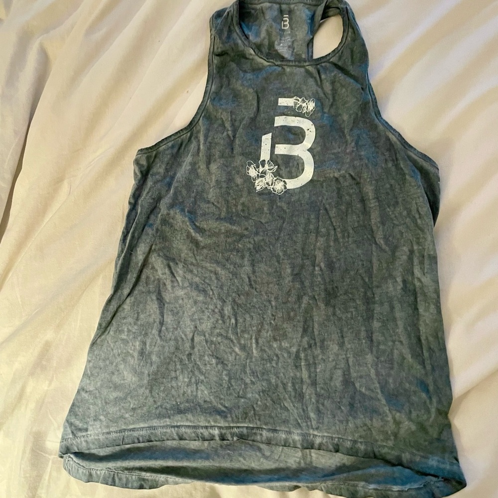 Barre3 tank. Teal acid wash/vintage
